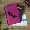 Pink With Black High Heel Passport Cover