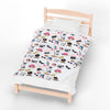 White Fashionista Velveteen Plush Blanket