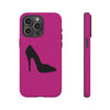 Pink Stylish Black Heel Tough Iphone Case