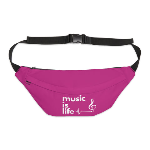 Pink Music is Life Fanny Pack