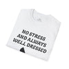 White 'No Stress' Soft-Style T-Shirt