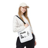 White 'Music is Life' Tote Bag