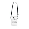 White Small 'No Stress' Design Cell Phone Wallet Case