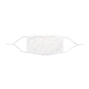 White Fashionista Printed Snug Fit Polyester Face Mask