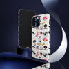 White Fashionista Print IPhone Case