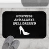 Black & White 'No Stress' Design Bath Mat Rug