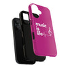 Pink 'Music is Life' IPhone Case