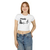 White Music is Life Women's Crop Tee