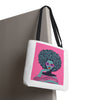 Afro Art Girl White Tote Bag