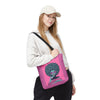 Pink Afro Art Girl Design Tote Bag