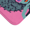 Retro Chic Bath Mat with Afro Art Design - Funky Bathroom Decor