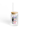 Sipper Glass – 16oz with Stylish Ladies Design