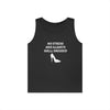 Black & White 'No Stress' Tank Top - Heavy Cotton
