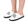Women’s White Cozy 'No Stress' Design House Slippers