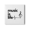'Music is Life' Ceramic Coaster