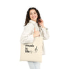 'Music is Life' Tote Bag - Eco-Friendly Cotton Canvas Bag
