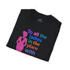 Black Multi 'To All The Ladies' Cotton Softstyle T-Shirt