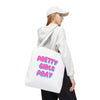 White & Pink 'Pretty Girls Pray' Design Tote Bag