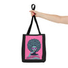 Afro Art Girl Black Design Tote Bag