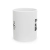 White 'Music Is Life' Ceramic Mug