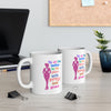White & Pink 'To All The Ladies' Ceramic Mug