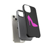 Black Stylish Pink Heel Tough IPhone Case