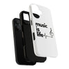 White 'Music is Life' IPhone Case