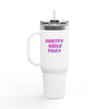 White & Pink 'Pretty Girls Pray' Insulated Tumbler Travel Mug - 40oz