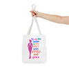 White  "To All the Ladies in the Place with Style and Grace" Tote Bag