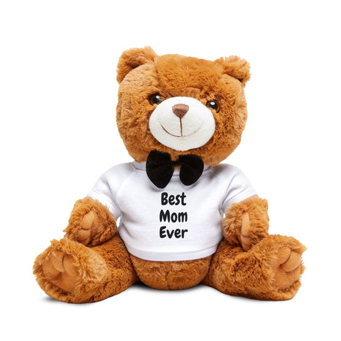 Best Mom Ever White Shirt Teddy Bear