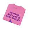 Pink & Purple 'No Stress' Soft-Style T-Shirt