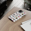 White Fashionista Print IPhone Case