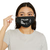 Black 'Music is Life' Snug-Fit Polyester Face Mask