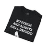 Black 'No Stress' Soft-Style T-Shirt