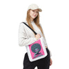 Afro Art Girl White Tote Bag
