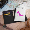 White With Pink High Heel Passport Cover