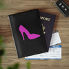 Black With Pink High Heel Passport Cover