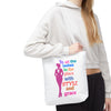 White  "To All the Ladies in the Place with Style and Grace" Tote Bag