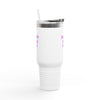White & Pink 'Pretty Girls Pray' Insulated Tumbler Travel Mug - 40oz