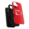 Red 'Music is Life' IPhone Case