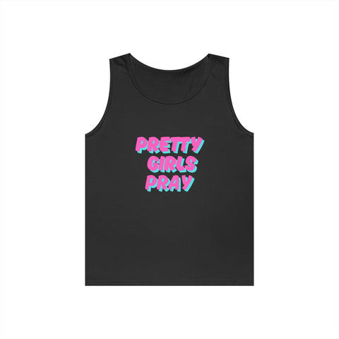 Black & Pink 'Pretty Girls Pray' Heavy Cotton Tank Top