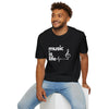 Black & White 'Music Is Life' Unisex Softstyle Graphic T-Shirt