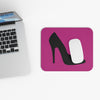Pink With Black High Heel Mouse Pad