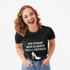 Black 'No Stress' Soft-Style T-Shirt