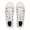 White Custom Fashionista Art Printed Women's High Top Sneakers