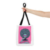 Afro Art Girl White Tote Bag