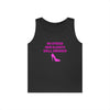 Black & Pink 'No Stress' Tank Top - Heavy Cotton