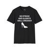 Black 'No Stress' Soft-Style T-Shirt