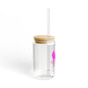 Pink High Heel Sipper Glass - 16oz Fashion Drinkware