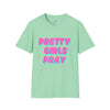 Mint Green & Pink 'Pretty Girls Pray' Softstyle T-Shirt